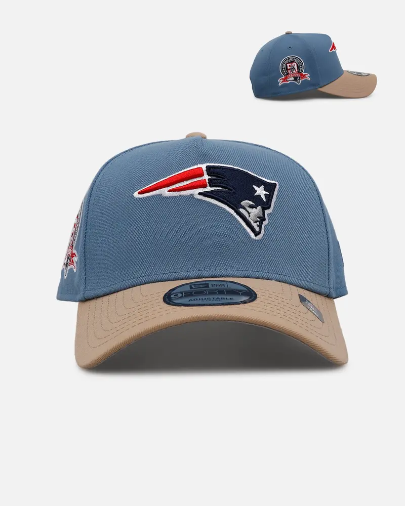 New Era New England Patriots 'Easy Breezy' 9Forty A-Frame Snapback Blue/Tan 1