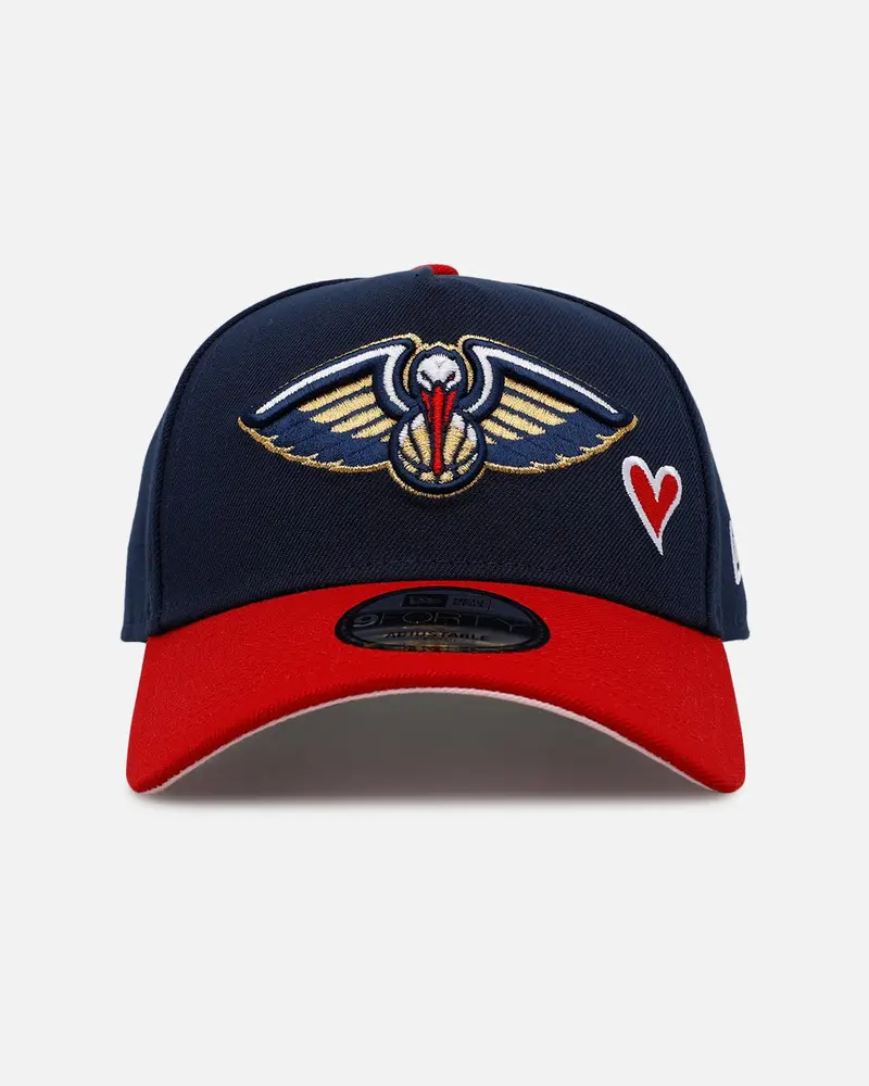New Era New Orleans Pelicans 'Team Color Hearts' 9Forty A-Frame Snapback Official Team Color 1