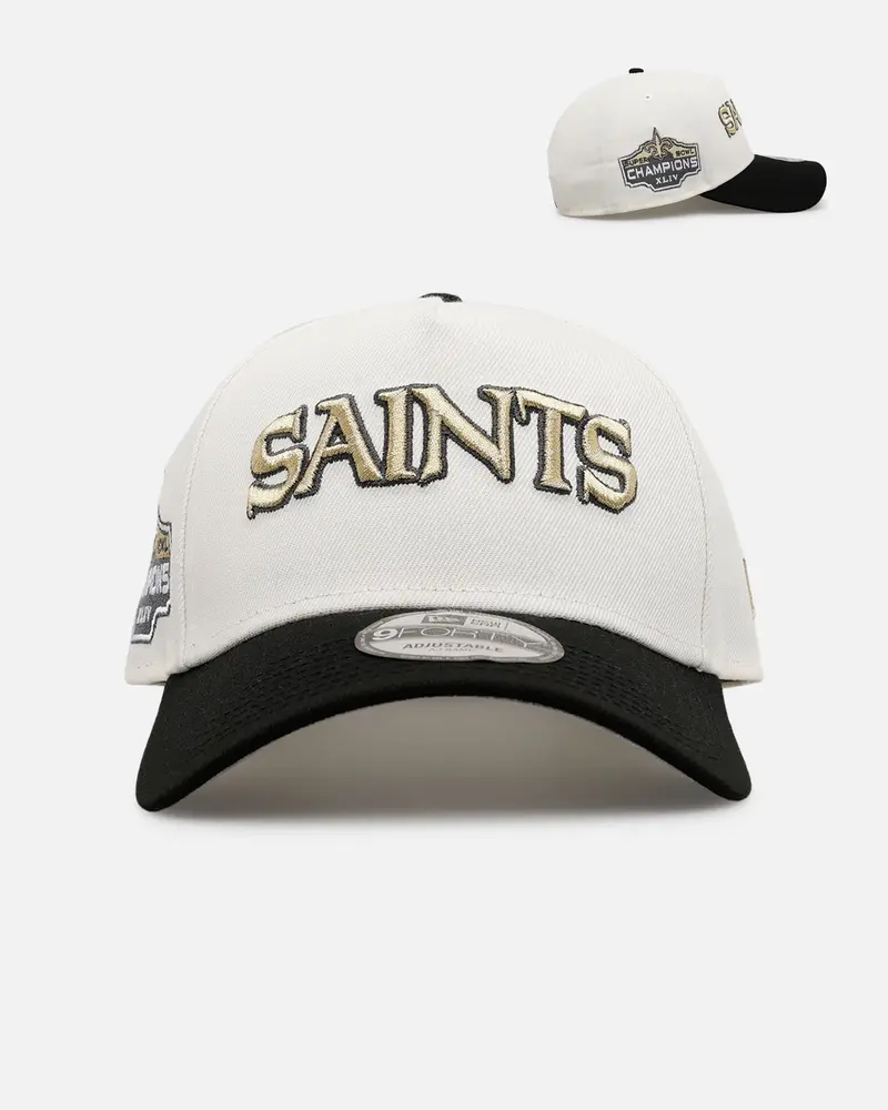 New Era New Orleans Saints 'Chrome Metallic Wordmark' 9Forty A-Frame Snapback Chrome 1
