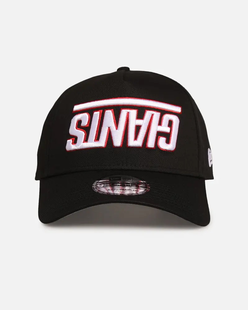 New Era New York Giants 'Upside Down Logo' 9Forty A-Frame Snapback Black 1