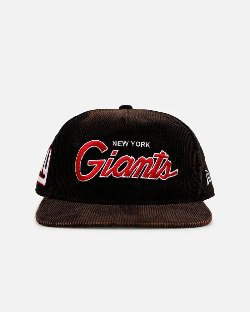 New Era New York Giants 'Washed Black Nfl Golfer' Corduroy Golfer Snapback Washed Black 1