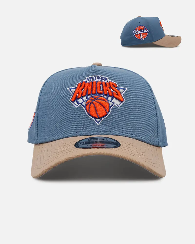 New Era New York Knicks 'Easy Breezy' 9Forty A-Frame Snapback Blue/Tan 1