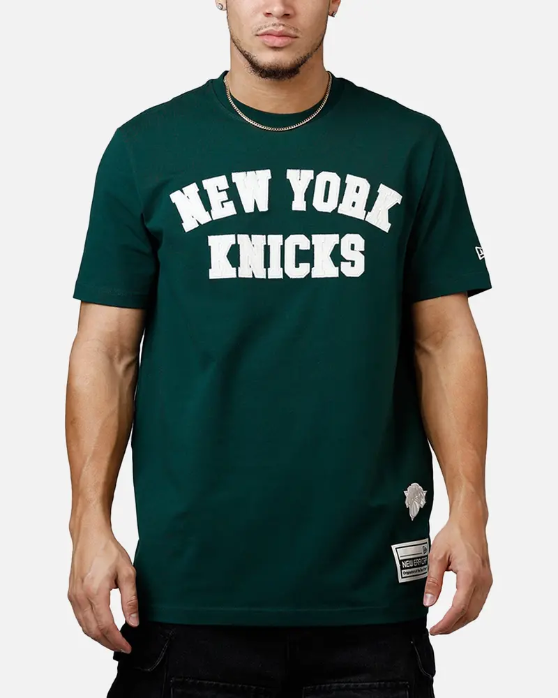 New Era New York Knicks Logo Select T-Shirt Dark Green 1