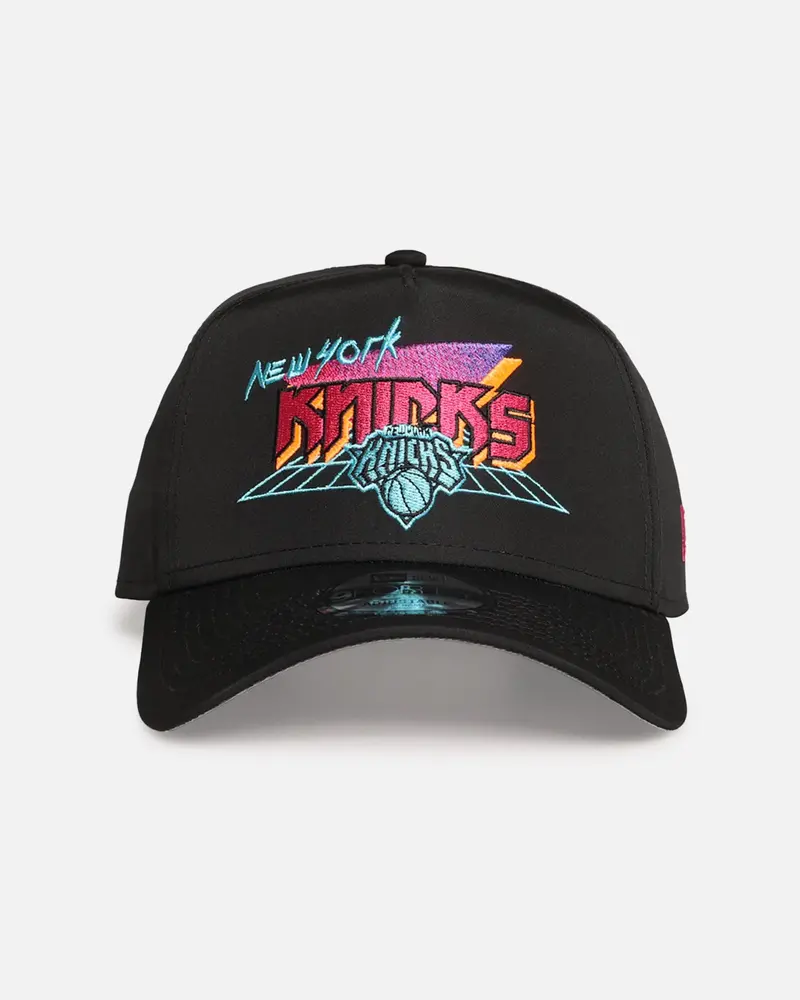 New Era New York Knicks 'Retro Arcade' 9Forty A-Frame Snapback Black 1