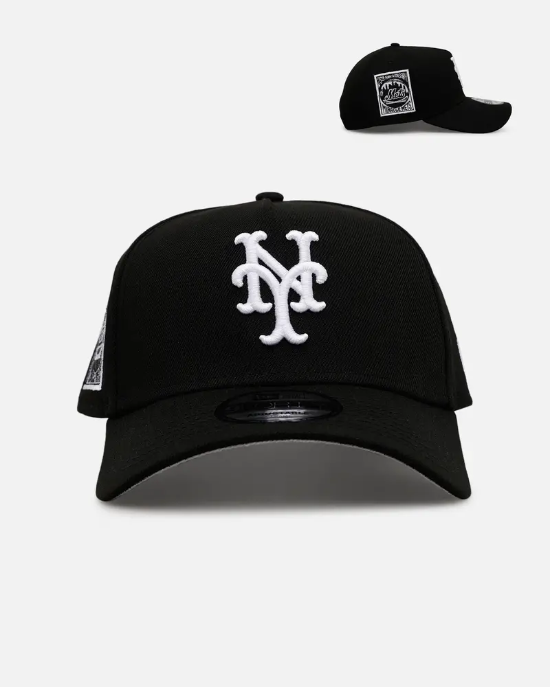 New Era New York Mets 'Black And White' 9Forty A-Frame Snapback Black/White 1