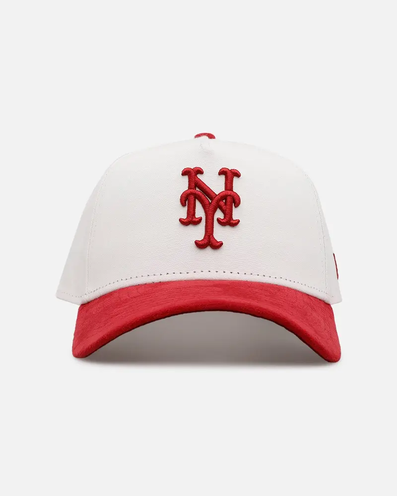 New Era New York Mets 'Cardinal Suede' 9Forty A-Frame Snapback Cardinal 1