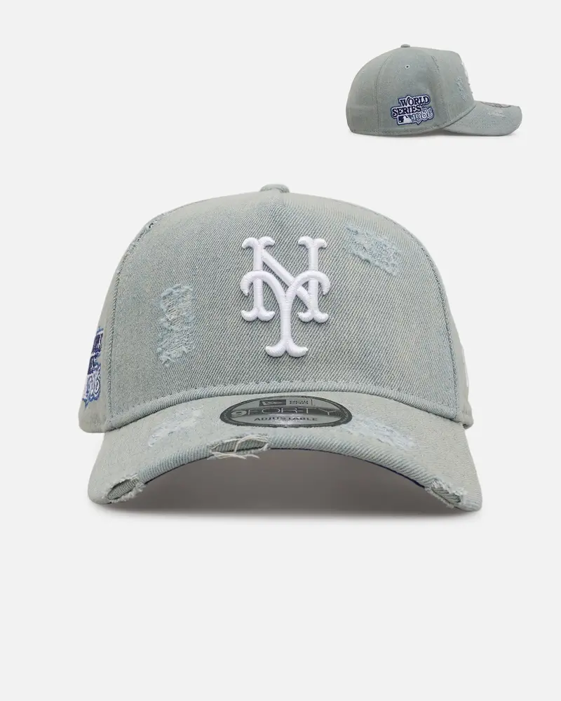 New Era New York Mets 'Denim' 9Forty A-Frame Snapback Light Wash Denim 1