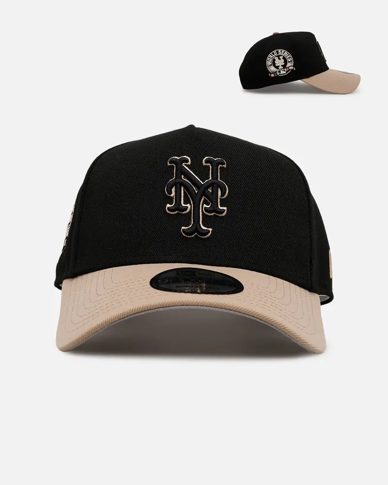 New Era New York Mets 'Desert Nights' 9Forty A-Frame Snapback Black/Camel 1