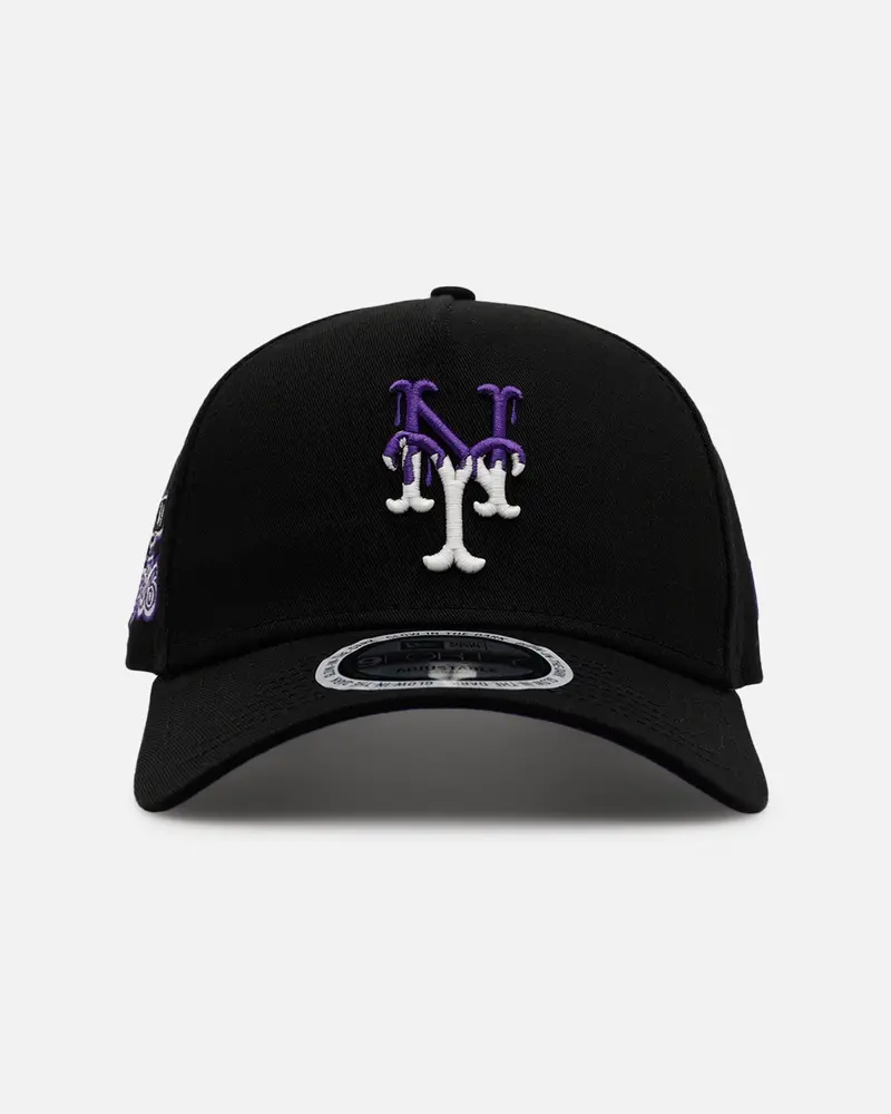 New Era New York Mets 'Drip 3.0' 9Forty A-Frame Snapback Black/Glow 1