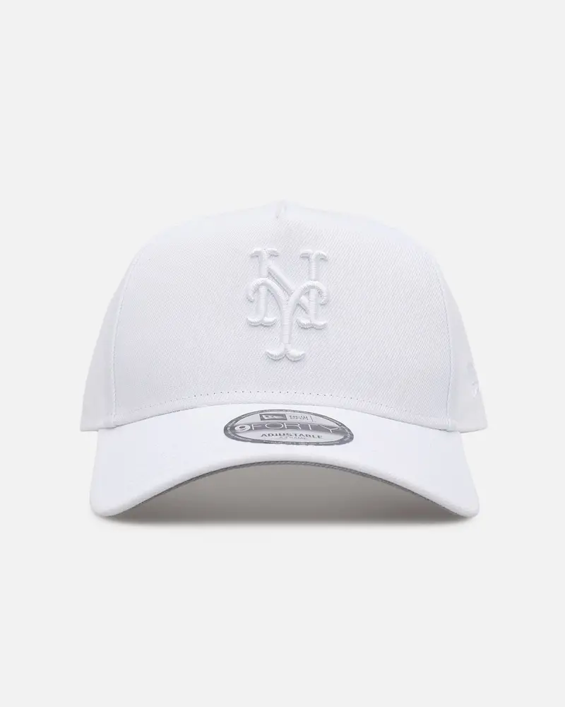 New Era New York Mets 'Easy White' 9Forty A-Frame Snapback White/White 1