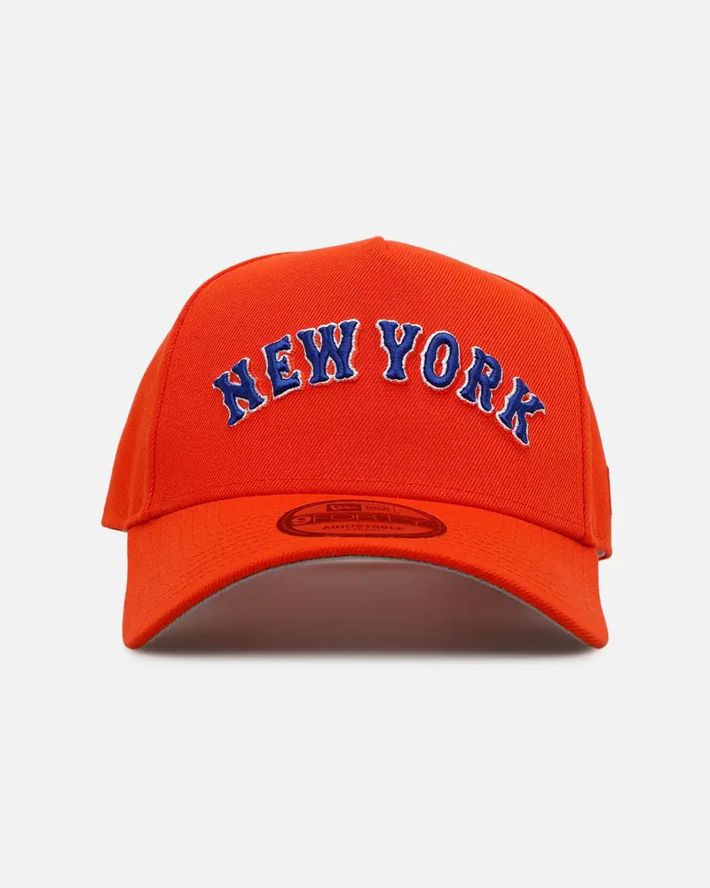 New Era New York Mets 'Homage' 9Forty A-Frame Snapback Orange 1