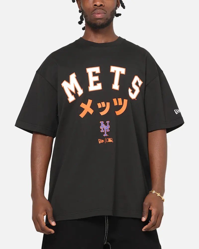 New Era New York Mets Kanji T-Shirt Black 1