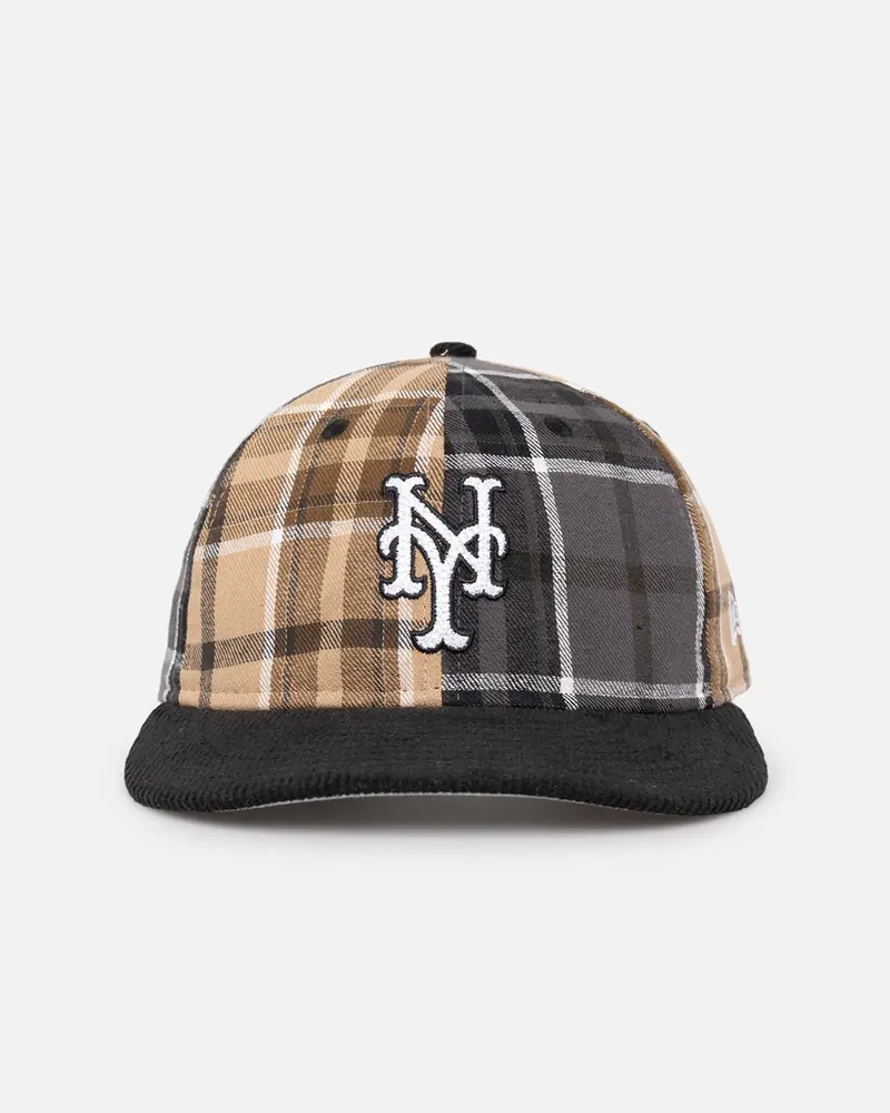 New Era New York Mets 'Multi Panel Plaid' 9Fifty High Crown Strapback Plaid 1