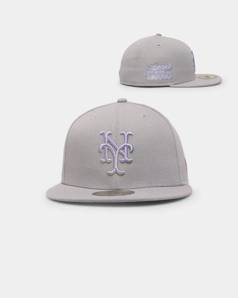 New Era New York Mets 'Purple Smoke' 59Fifty Fitted Grey/Lavender 1