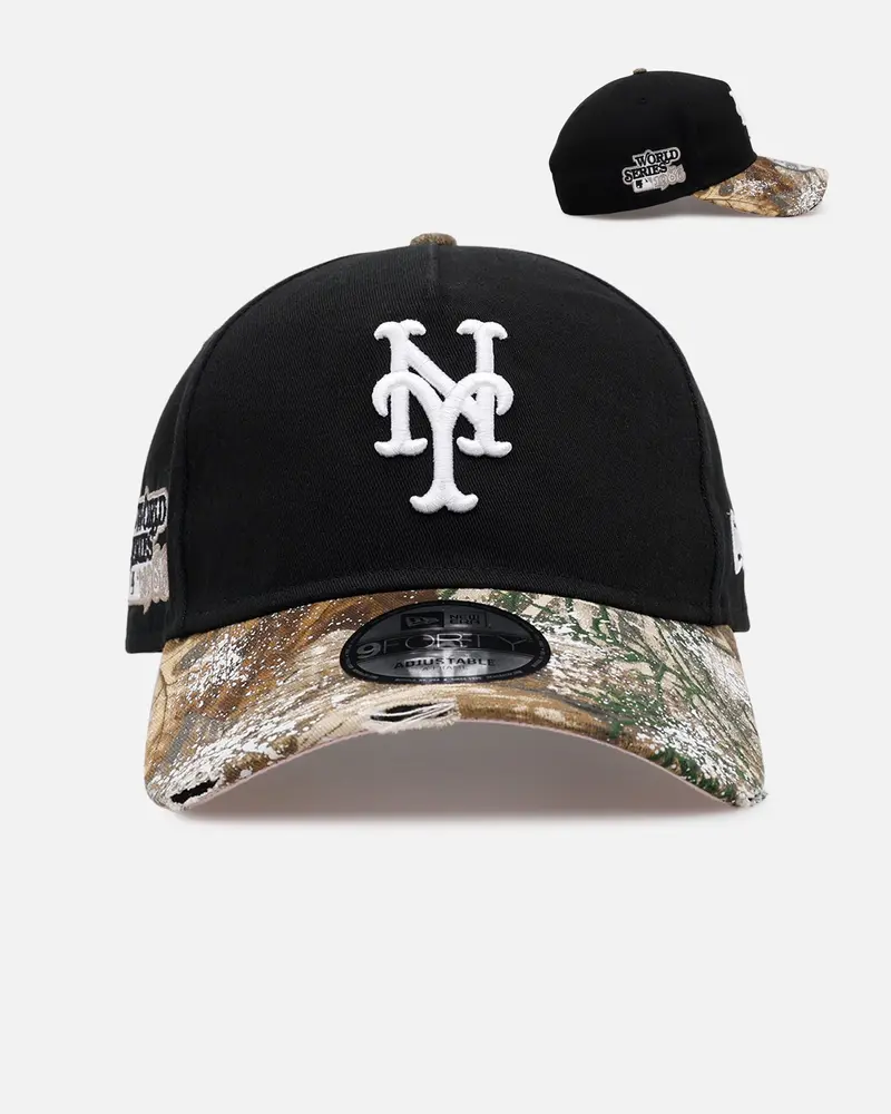 New Era New York Mets 'Seasoned Camo' 9Forty A-Frame Snapback Black/Camo 1