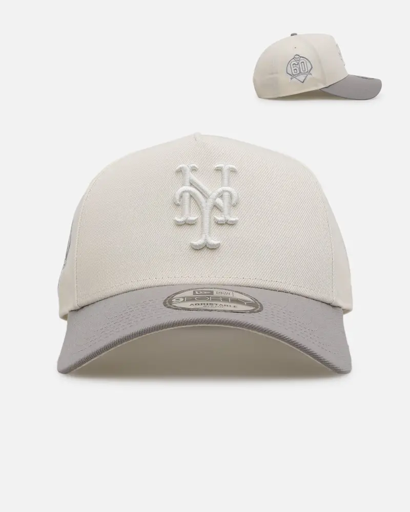 New Era New York Mets 'Too Clean' 9Forty A-Frame Snapback Chrome 1