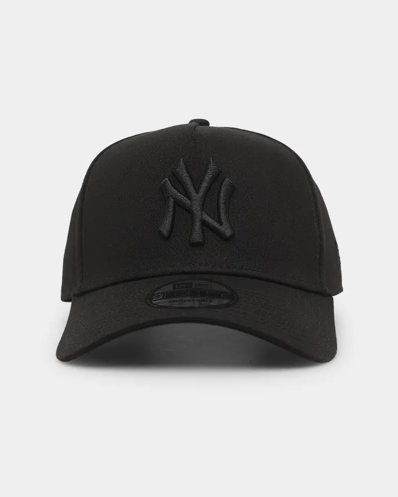 New Era New York Yankees 9Forty A-Frame Snapback Black/Black 1