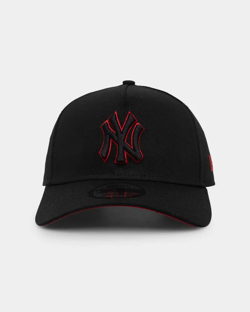 New Era New York Yankees 9Forty A-Frame Snapback Black/Scarlet 1