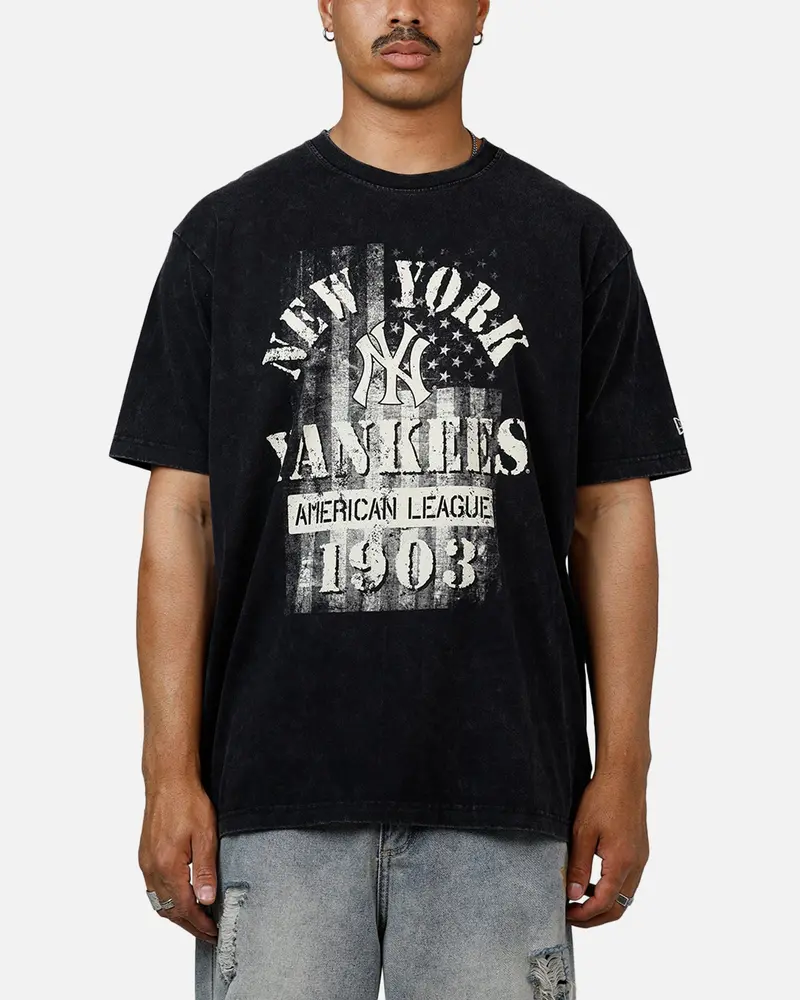 New Era New York Yankees Armed Forces T-Shirt Washed Black 1