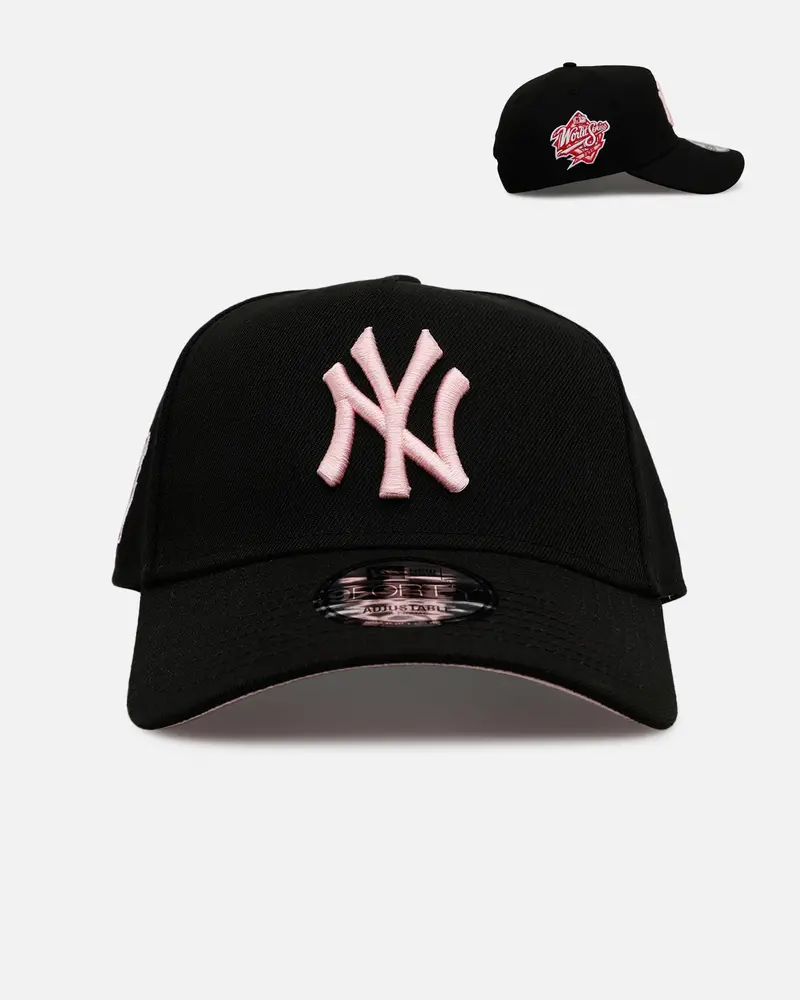 New Era New York Yankees 'Black And Pink' 9Forty A-Frame Snapback Black/Pink 1
