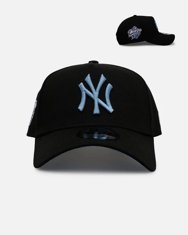 New Era New York Yankees 'Black And Sky Blue' 9Forty A-Frame Snapback Black/Sky Blue 1