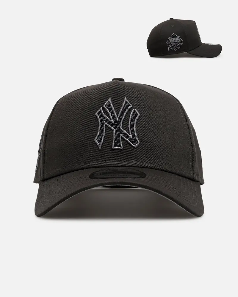 New Era New York Yankees 'Carbon Weave' 9Forty A-Frame Snapback Black 1