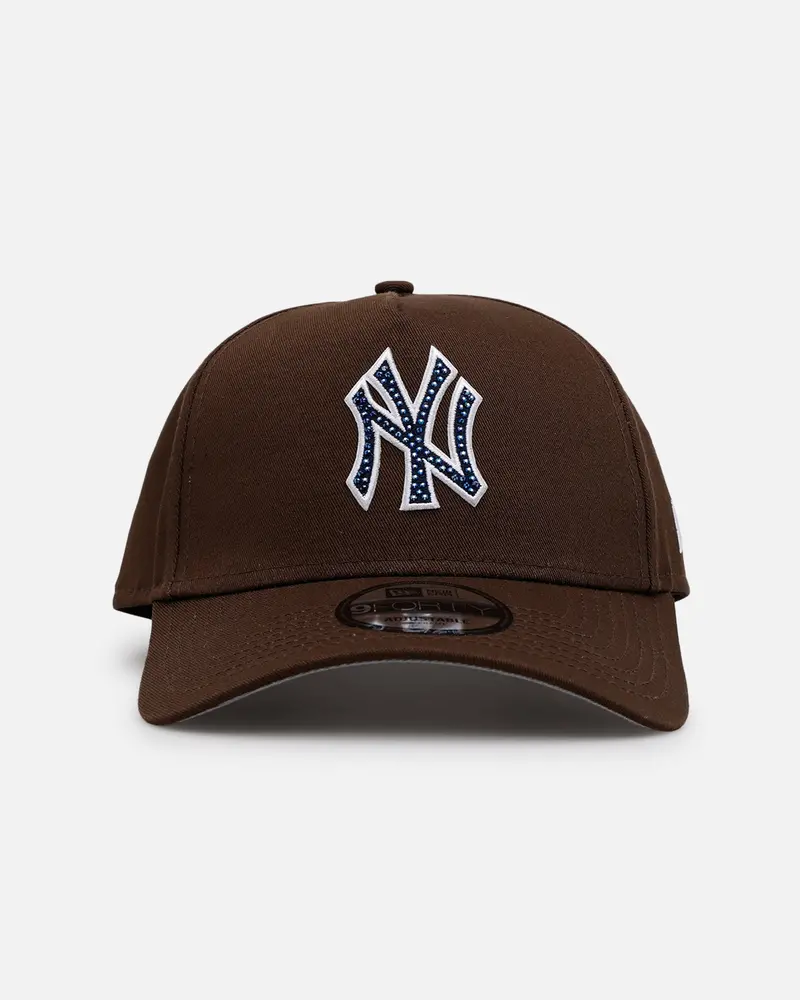 New Era New York Yankees 'Diamante' 9Forty A-Frame Snapback Walnut 1