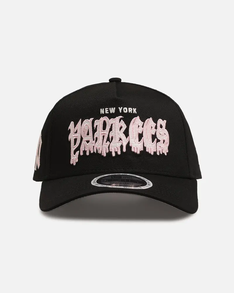 New Era New York Yankees 'Drip Glow Script' 9Forty A-Frame Snapback Black/Pink 1