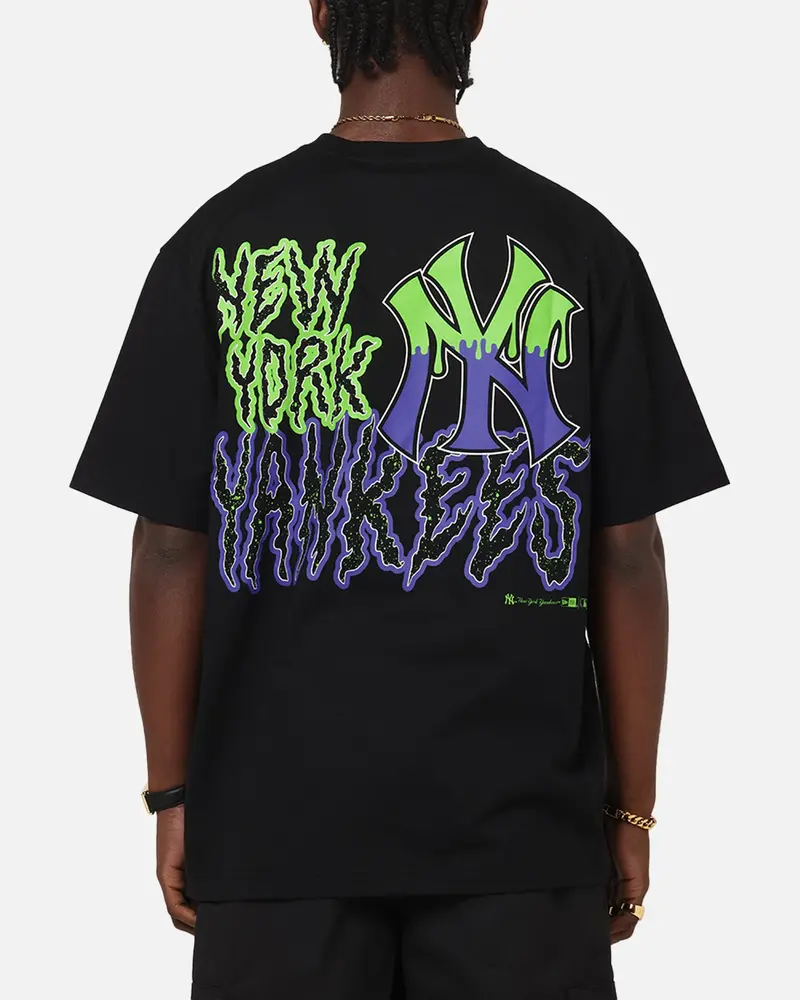 New Era New York Yankees Drip T-Shirt Black 1