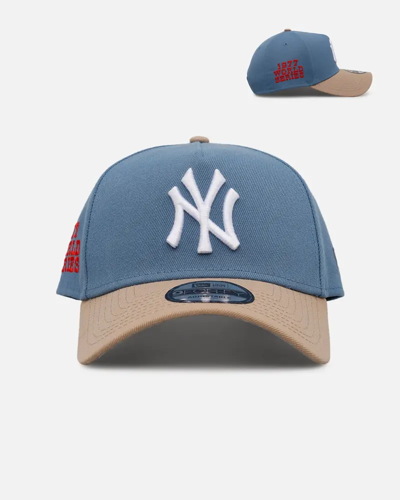 New Era New York Yankees 'Easy Breezy' 9Forty A-Frame Snapback Blue/Tan 1