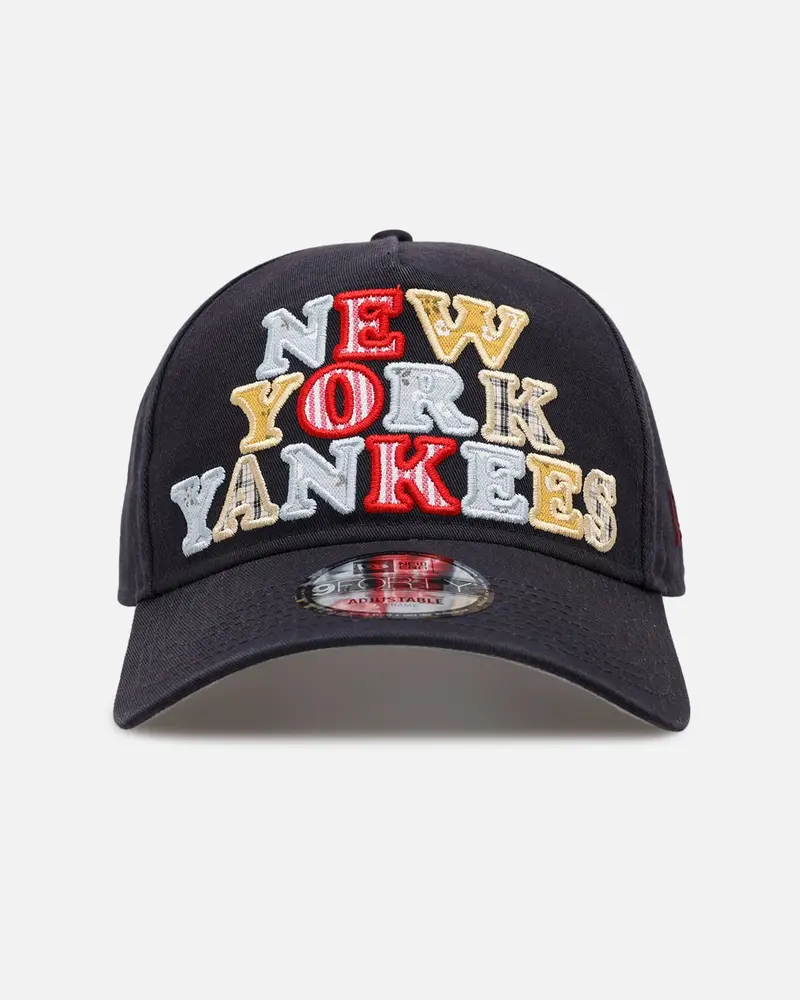 New Era New York Yankees 'Fabric Shop' 9Forty A-Frame Snapback Navy 1