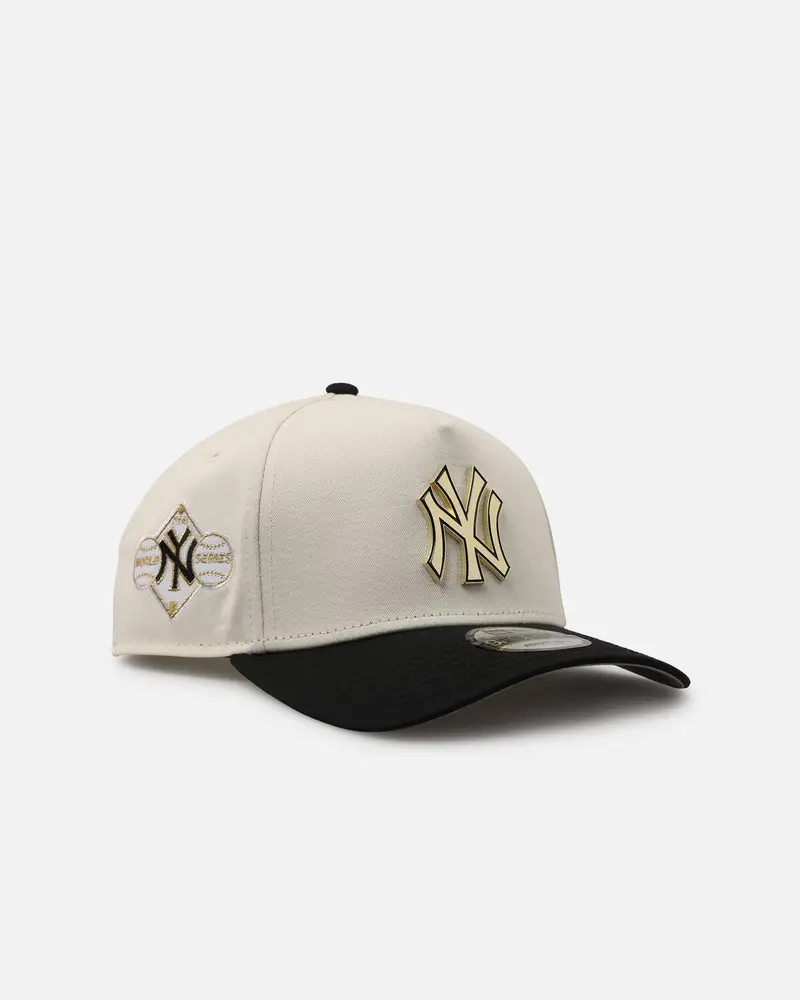 New Era New York Yankees 'Gold Medal Badge' 9Forty A-Frame Snapback White/Black/Green 1