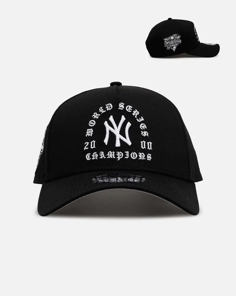New Era New York Yankees 'Gothic Arch 2.0' 9Forty A-Frame Snapback Black/White 1