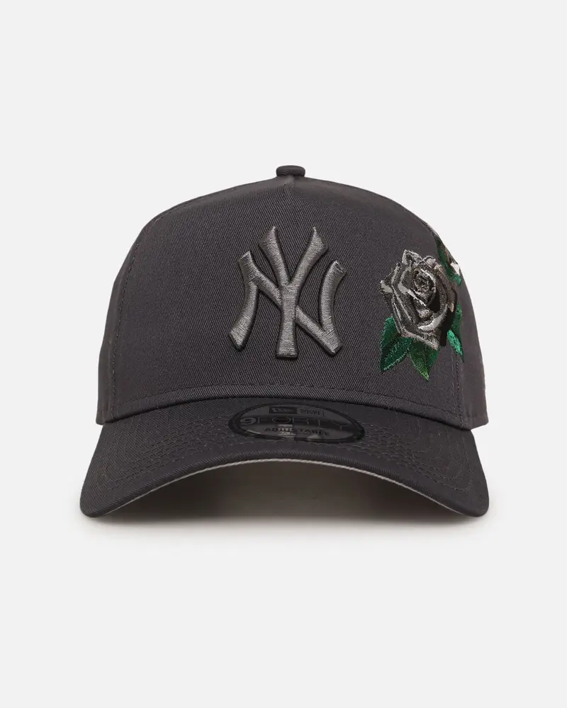 New Era New York Yankees 'Gray Tonal Roses' 9Forty A-Frame Snapback Gray 1
