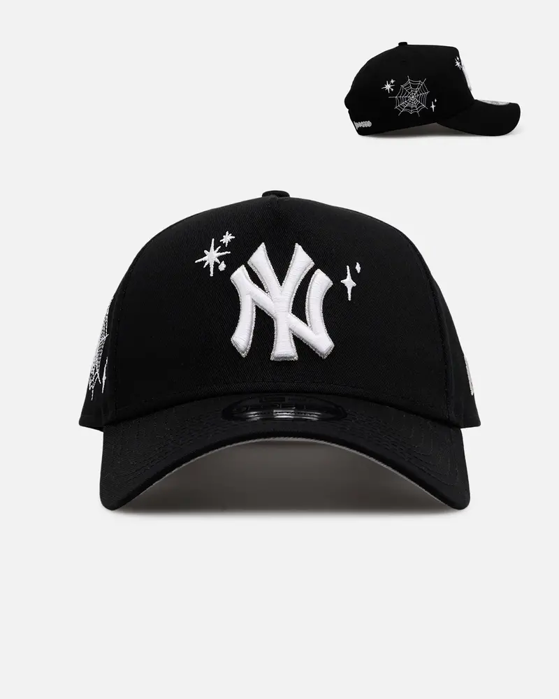 New Era New York Yankees 'Grit 3.0' 9Forty A-Frame Snapback Black/White 1