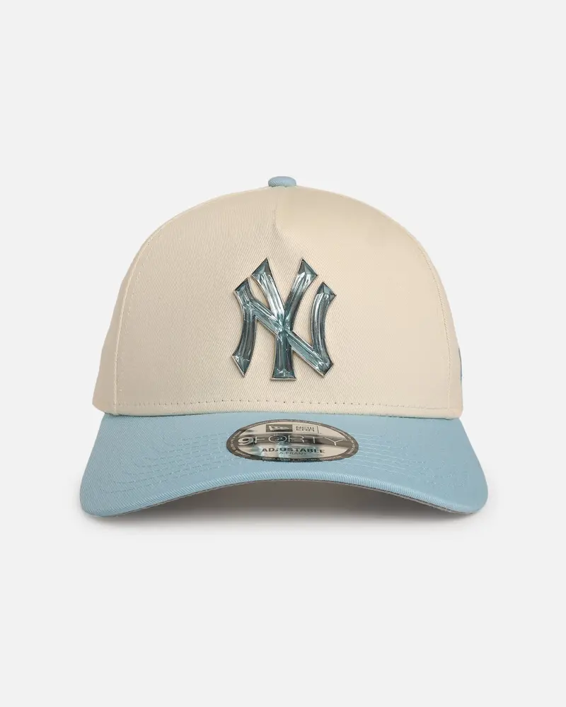 New Era New York Yankees 'Jelly Crystals Collection' 9Forty A-Frame Snapback Chrome White/Blue 1