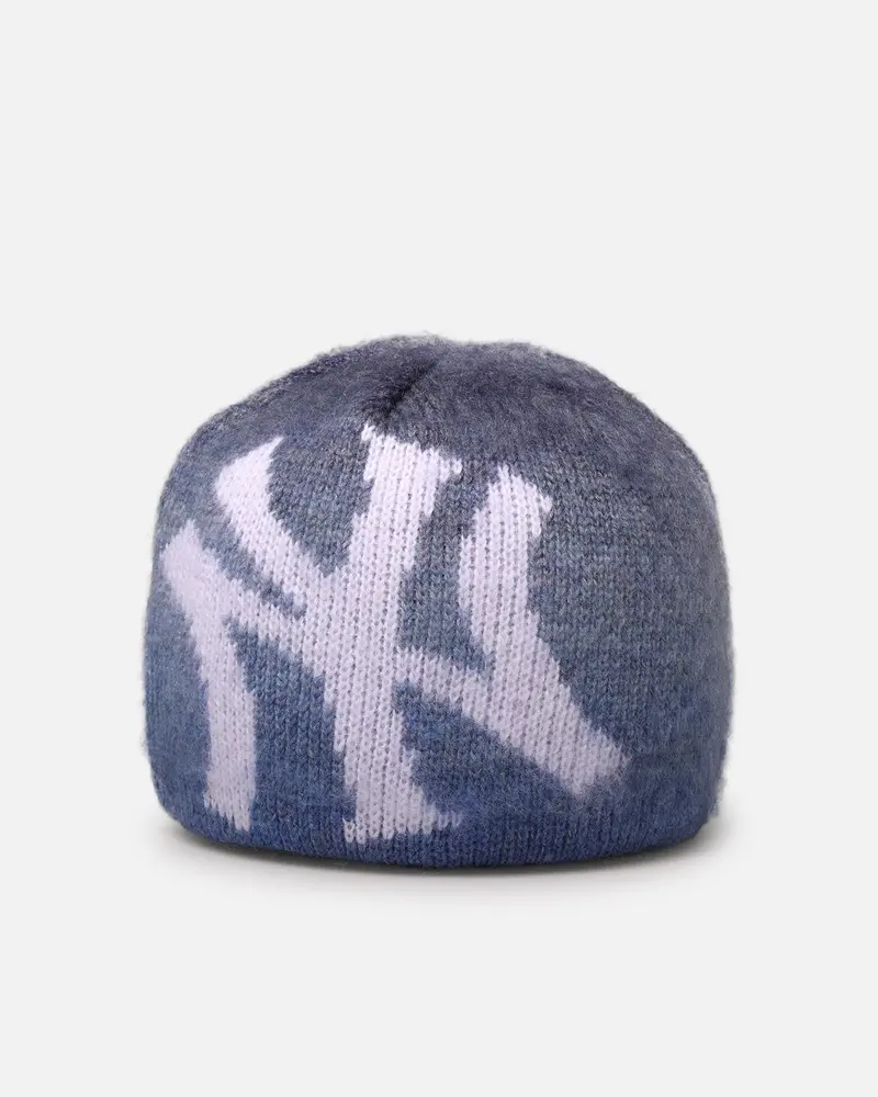 New Era New York Yankees Knitted Skully Beanie Open Blue 1