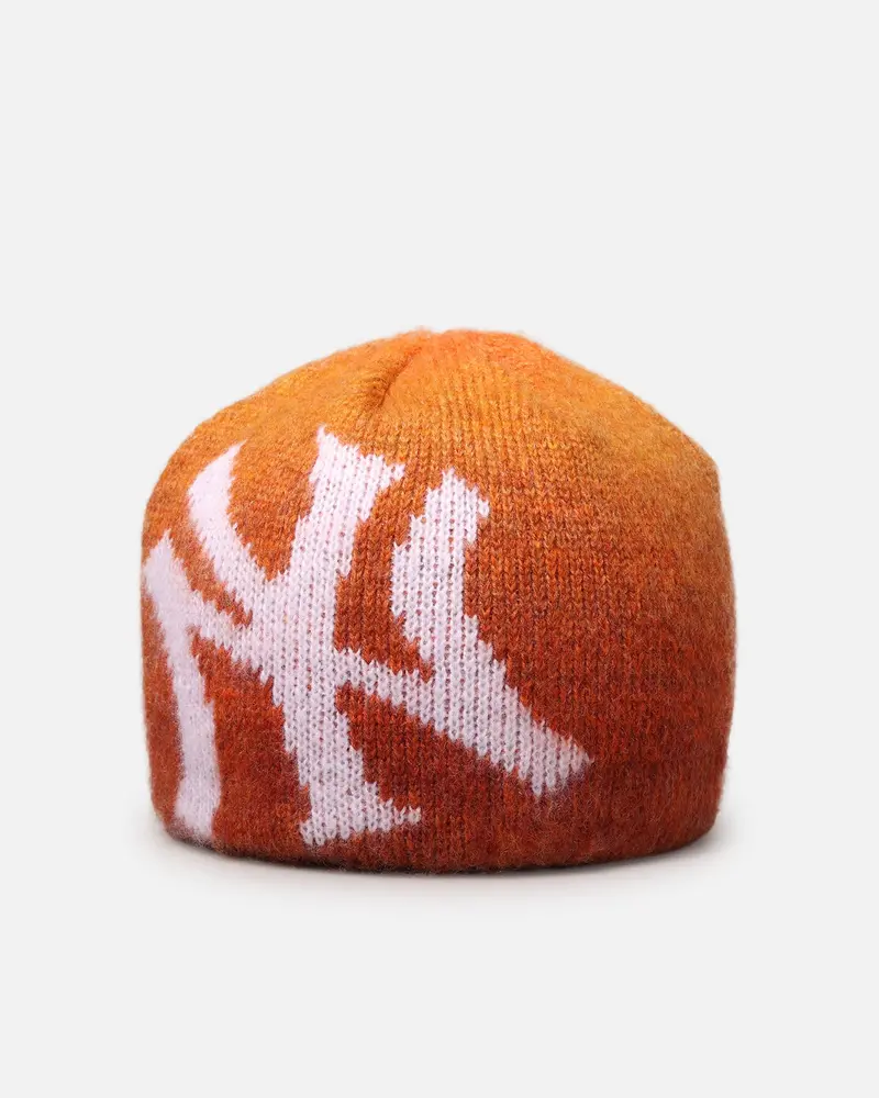 New Era New York Yankees Knitted Skully Beanie Orange 1