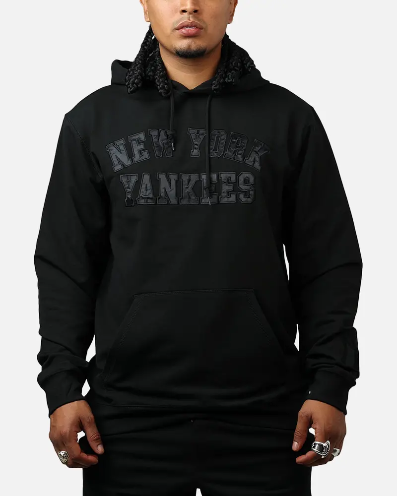 New Era New York Yankees Logo Select Hoodie Black/Black 1