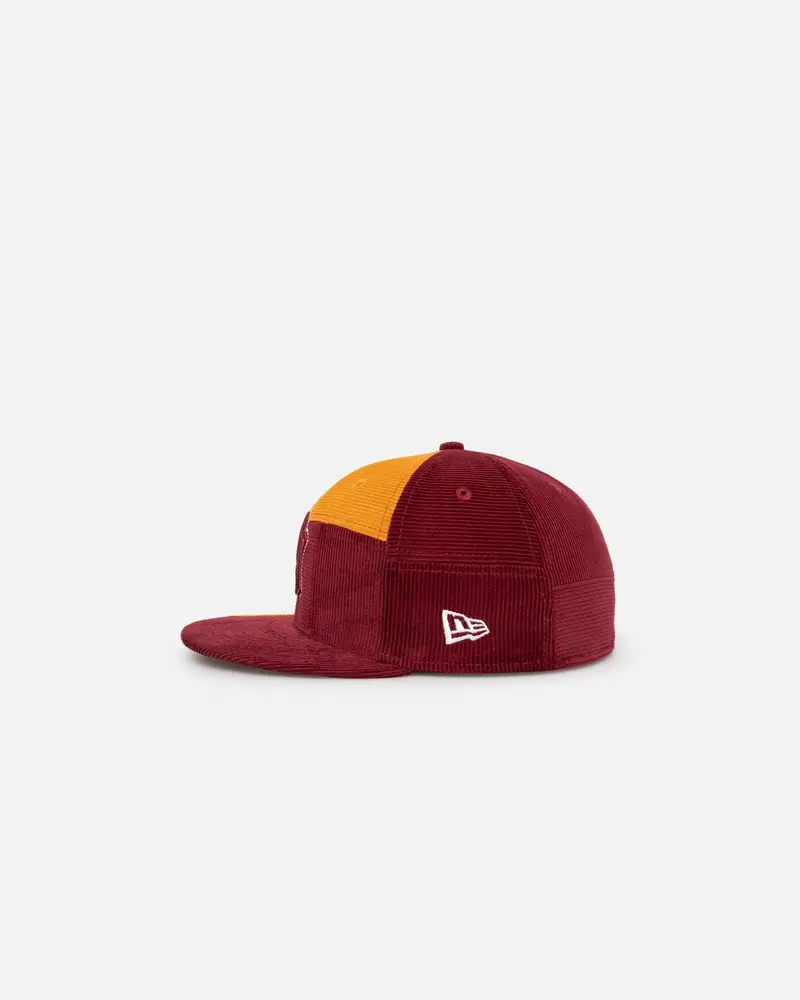 New Era New York Yankees 'Maroon Patchwork Corduroy' 59Fifty Fitted Maroon/Yellow 5