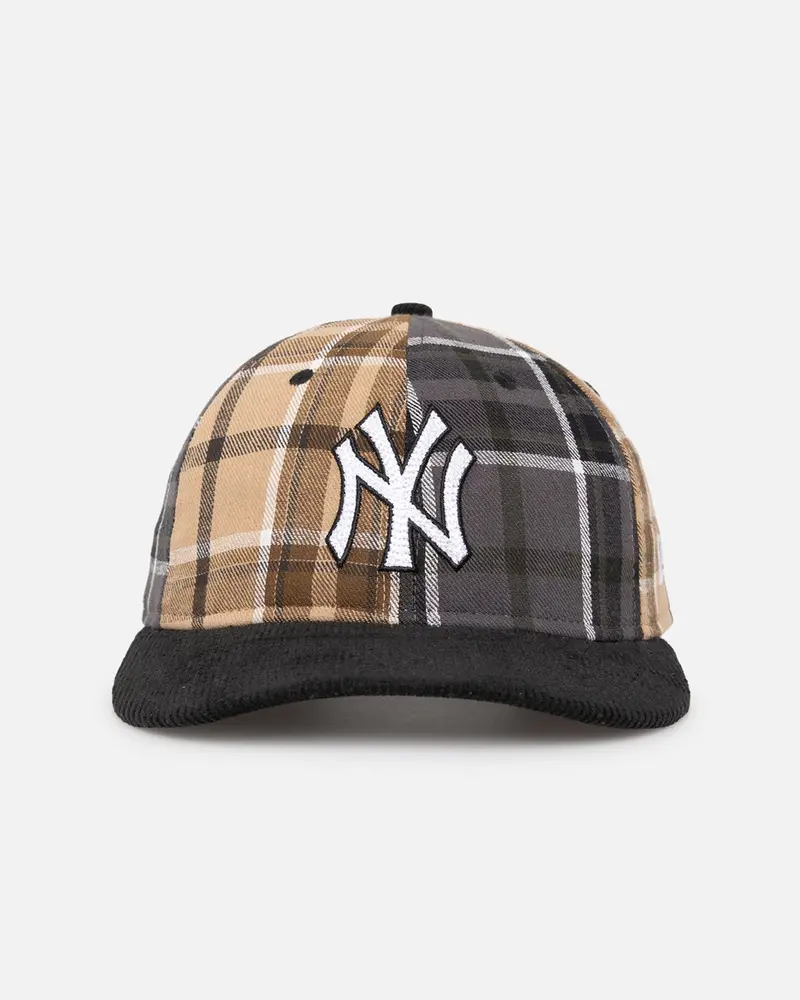 New Era New York Yankees 'Multi Panel Plaid' 9Fifty High Crown Strapback Plaid 1