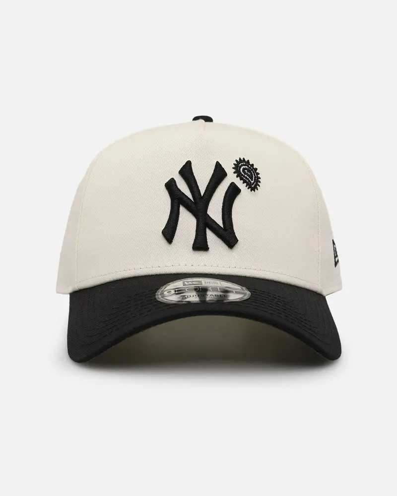New Era New York Yankees 'Paisley Hit' 9Forty A-Frame Snapback Chrome White/Black 1