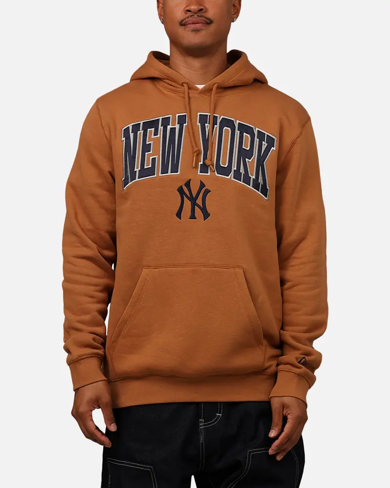 New Era New York Yankees Pullover Hoodie Medium Beige 1