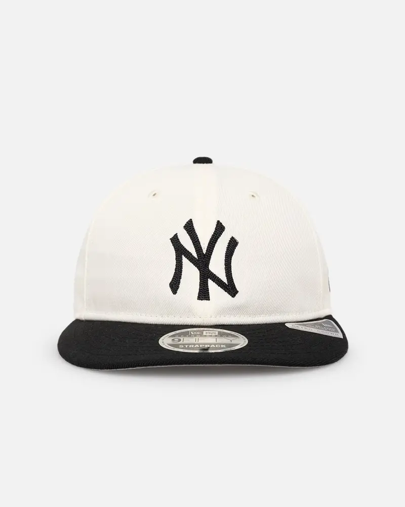New Era New York Yankees 'Retro Crown Classic' 9Fifty Retro Crown Strapback Chrome White/Black 1