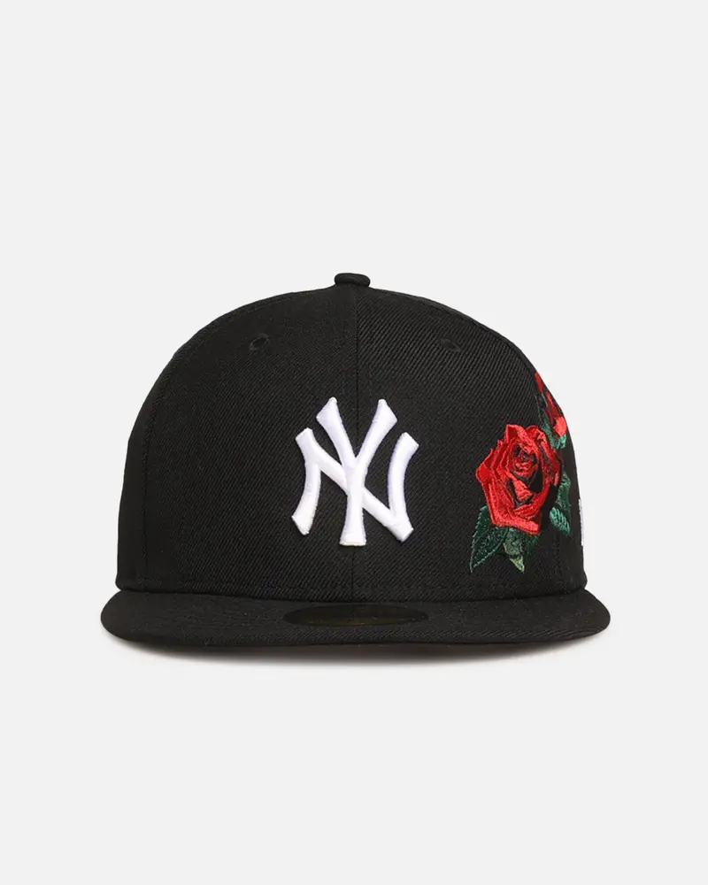 New Era New York Yankees 'Rose Emblem' 59Fifty Fitted Black/Rose 1