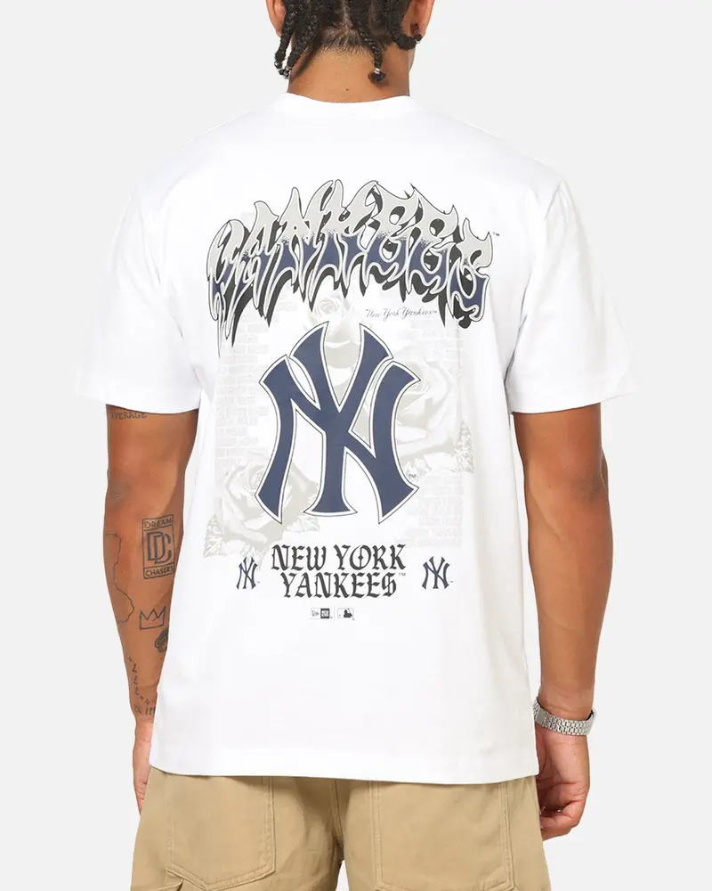 New Era New York Yankees Rose Oversized T-Shirt White 1