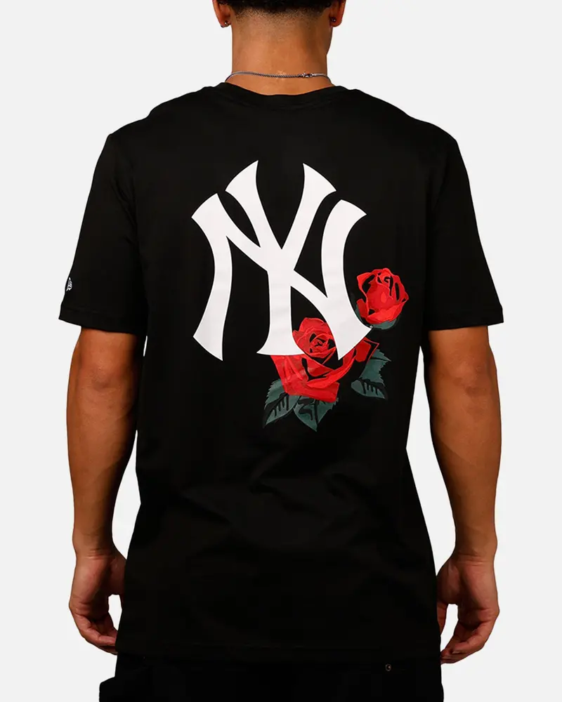 New Era New York Yankees Rose T-Shirt Black/Red 1