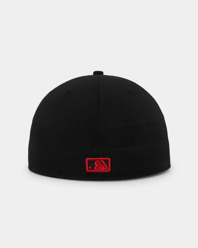 New Era New York Yankees "Scarlet Bottom" 59Fifty Fitted Black/Scarlet 2