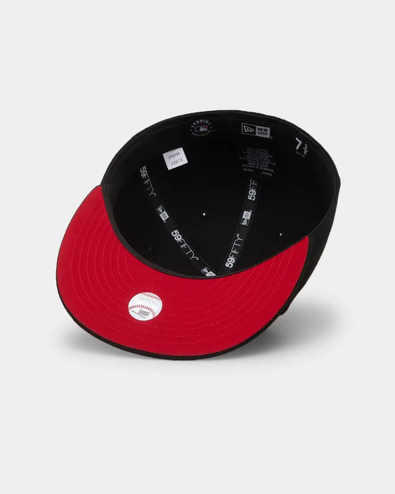 New Era New York Yankees "Scarlet Bottom" 59Fifty Fitted Black/Scarlet 6