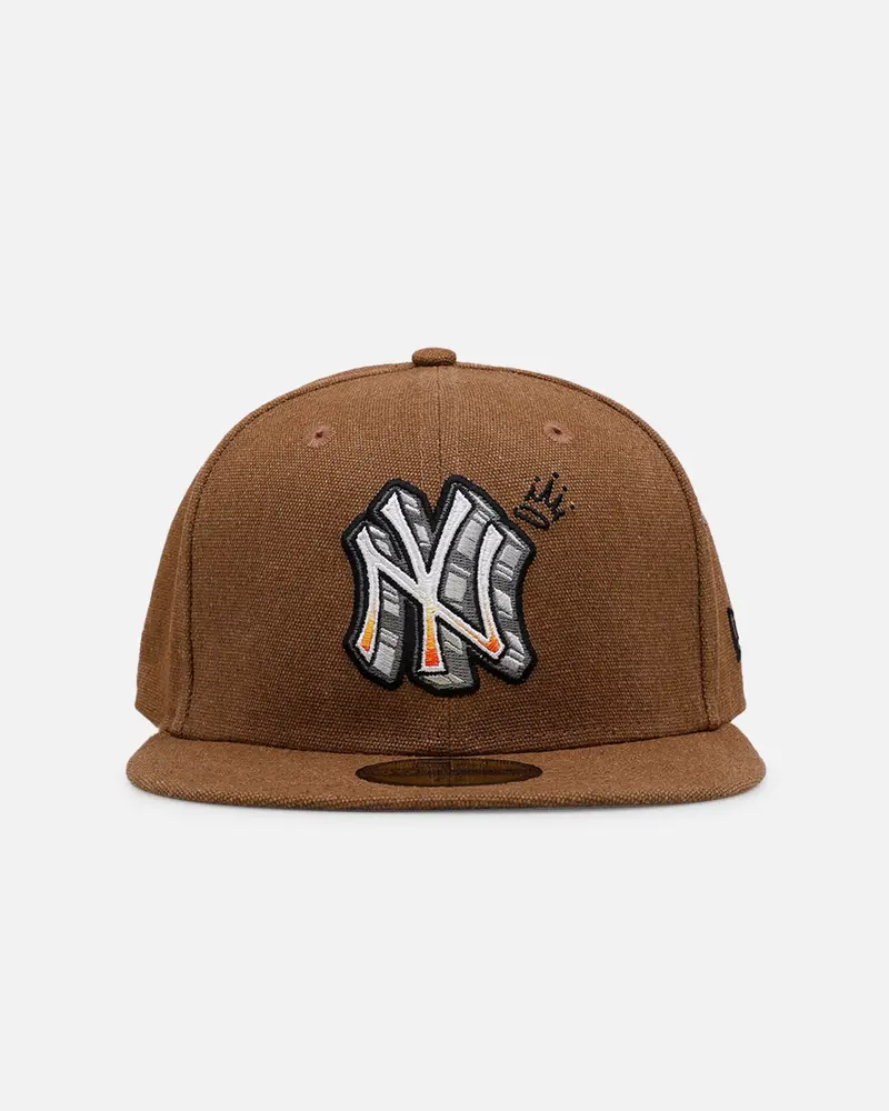 New Era New York Yankees 'Scribble' 59Fifty Fitted Brown 1